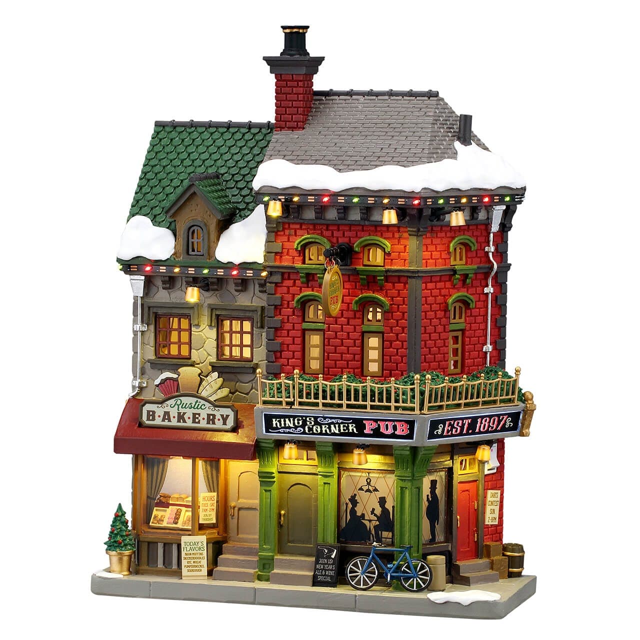 Lemax Caddington Village Facades Lemax King's Corner Pub, B/o (4.5v)