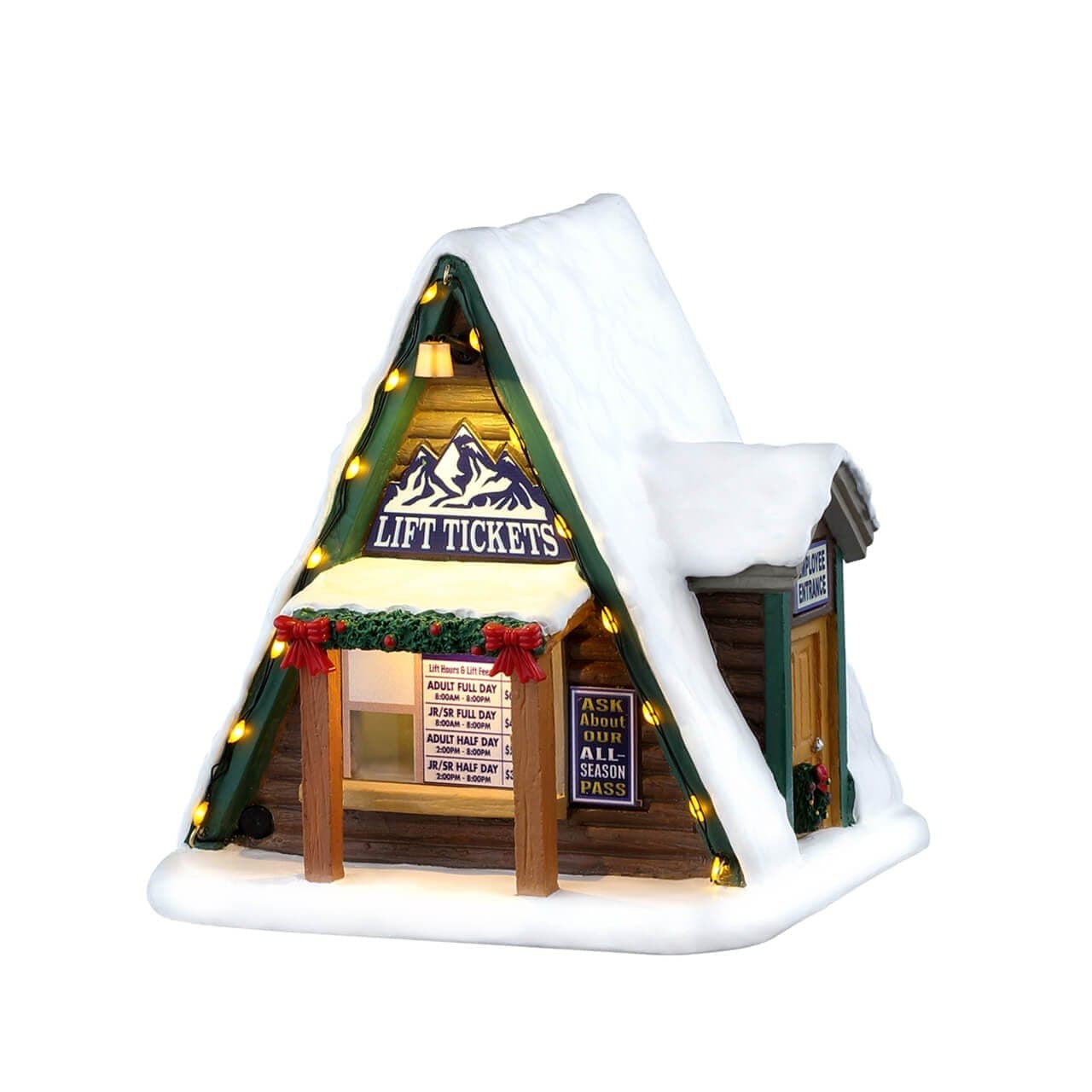 Lemax Vail Village Table Accents Lemax Lift Ticket Booth, Ac Adaptable
