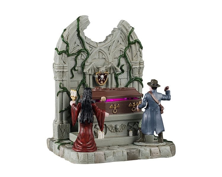 Lemax Spooky Town Table Accents Lemax Lighted Coffin