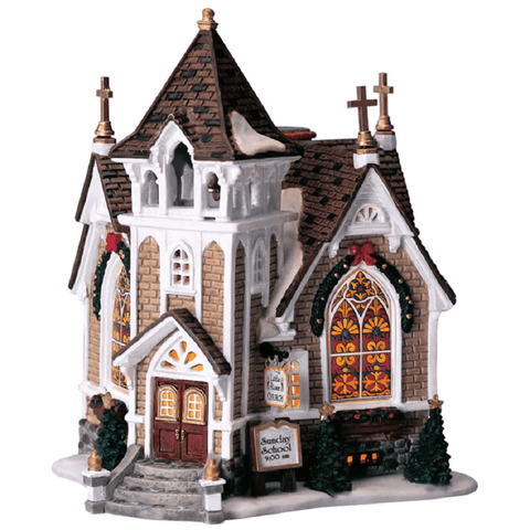 Lemax Harvest Crossing Lighted Buildings Lemax Little River Church Decoration