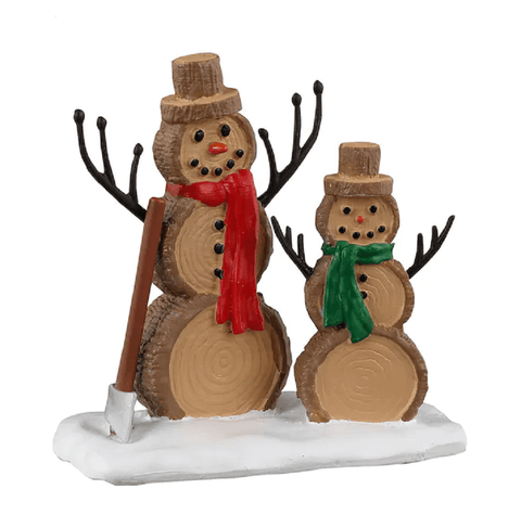 Lemax Vail Village Lighted Buildings Lemax Log Snowmen Decoration