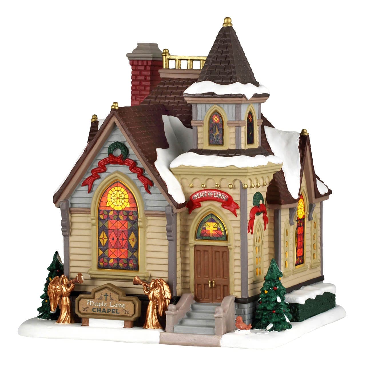 Lemax Harvest Crossing Lighted Buldings Lemax Maple Lane Chapel