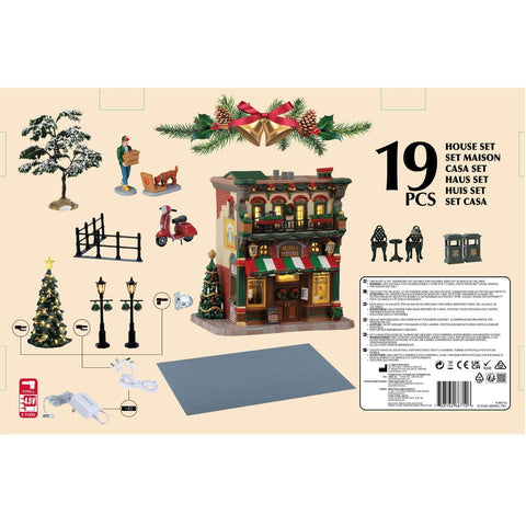 Lemax Caddington Village House Set Lemax Mario's Pizzeria & Bistro Set