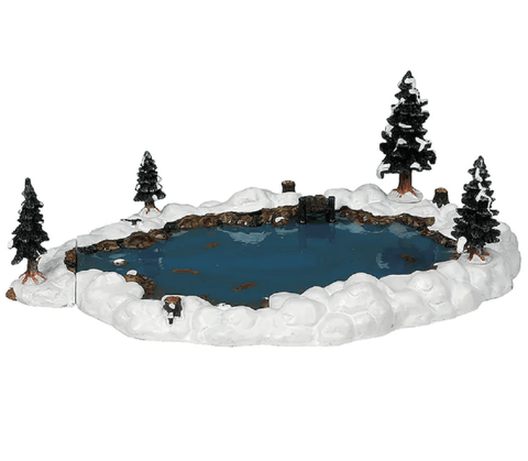 Lemax Mini Scene Decoration Lemax Mill Pond Set of 6 Decoration