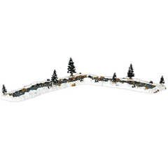 Lemax Mini Scene Decoration Lemax Mill Stream Set of 11 Decoration