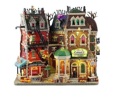 Lemax Spooky Town Facades Lemax Monsters On Main Street