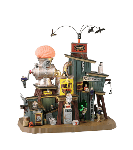 Lemax Spooky Town Figurines Lemax Mystery Meat Canning Co. Decoration