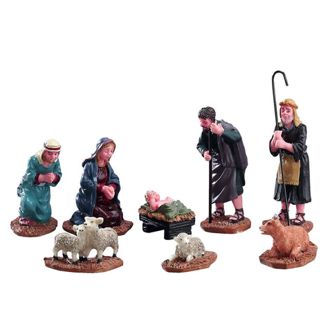 Lemax Nativity Figurines, Set Of 8
