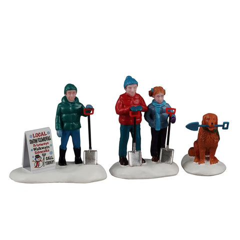 Lemax Vail Village Figurines Lemax Neighborhood Snow Shovelers