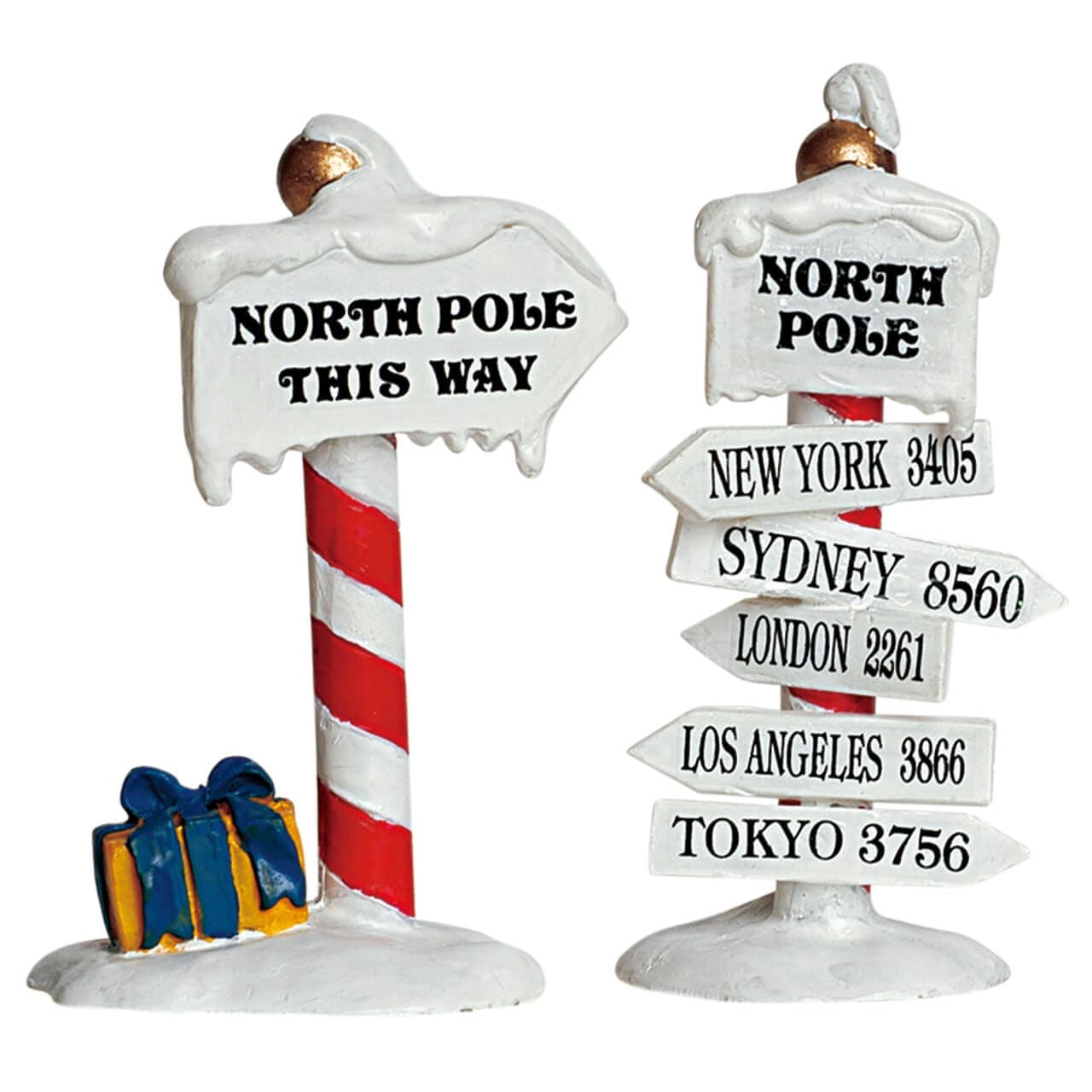 Lemax Lemax North Pole Signs, Set of 2