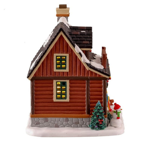 Lemax Vail Village Lighted Buildings Lemax Our Family Ski Cabin, B/O LED