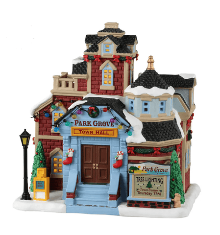 Lemax Caddington Village Lighted Buildings Lemax Park Grove Town Hall Decoration