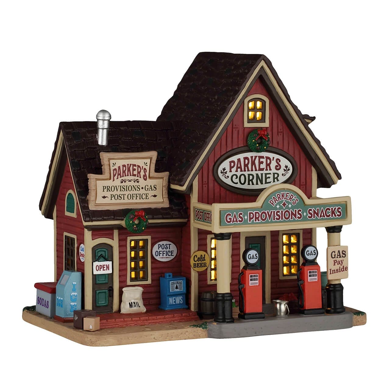Lemax Harvest Crossing Lighted Buldings Lemax Parker's Corner
