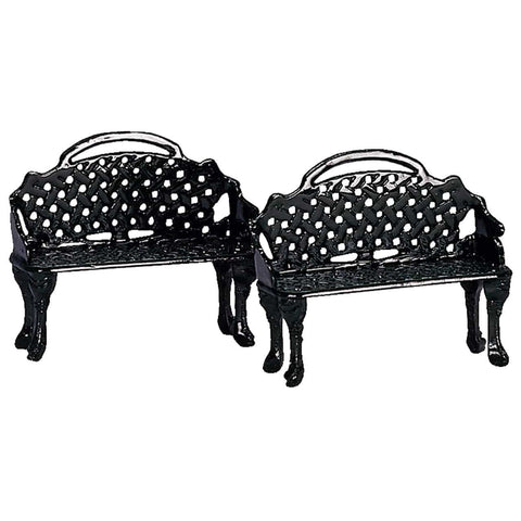 Lemax Other Accessories Lemax Patio Bench, Set Of 2