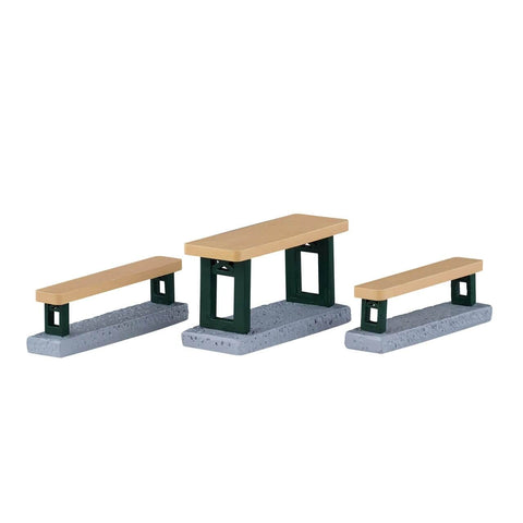 Lemax Other Accessories Lemax Picnic Benches, Set of 3
