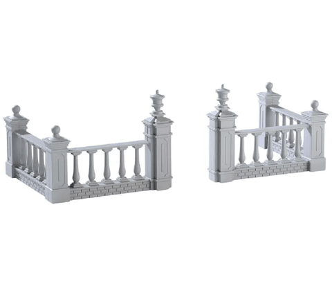 Lemax Mini Scene Decoration Lemax Plaza Fence Set of 4 Decorations