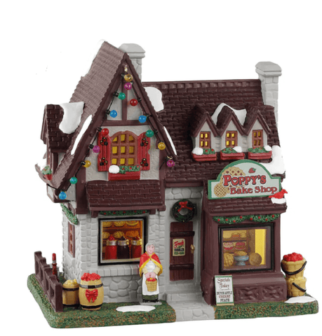 Lemax Caddington Village Lighted Buildings Lemax Poppy's Bakeshop Decoration