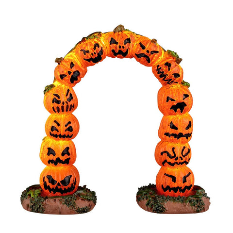 Lemax Spooky Town Lighted Accessories Lemax Pumpkin Arch, B/o (4.5v)