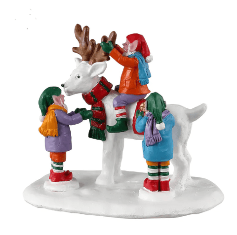 Lemax Santa's Wonderland Lighted Buildings Lemax Reindeer Snowman Decoration