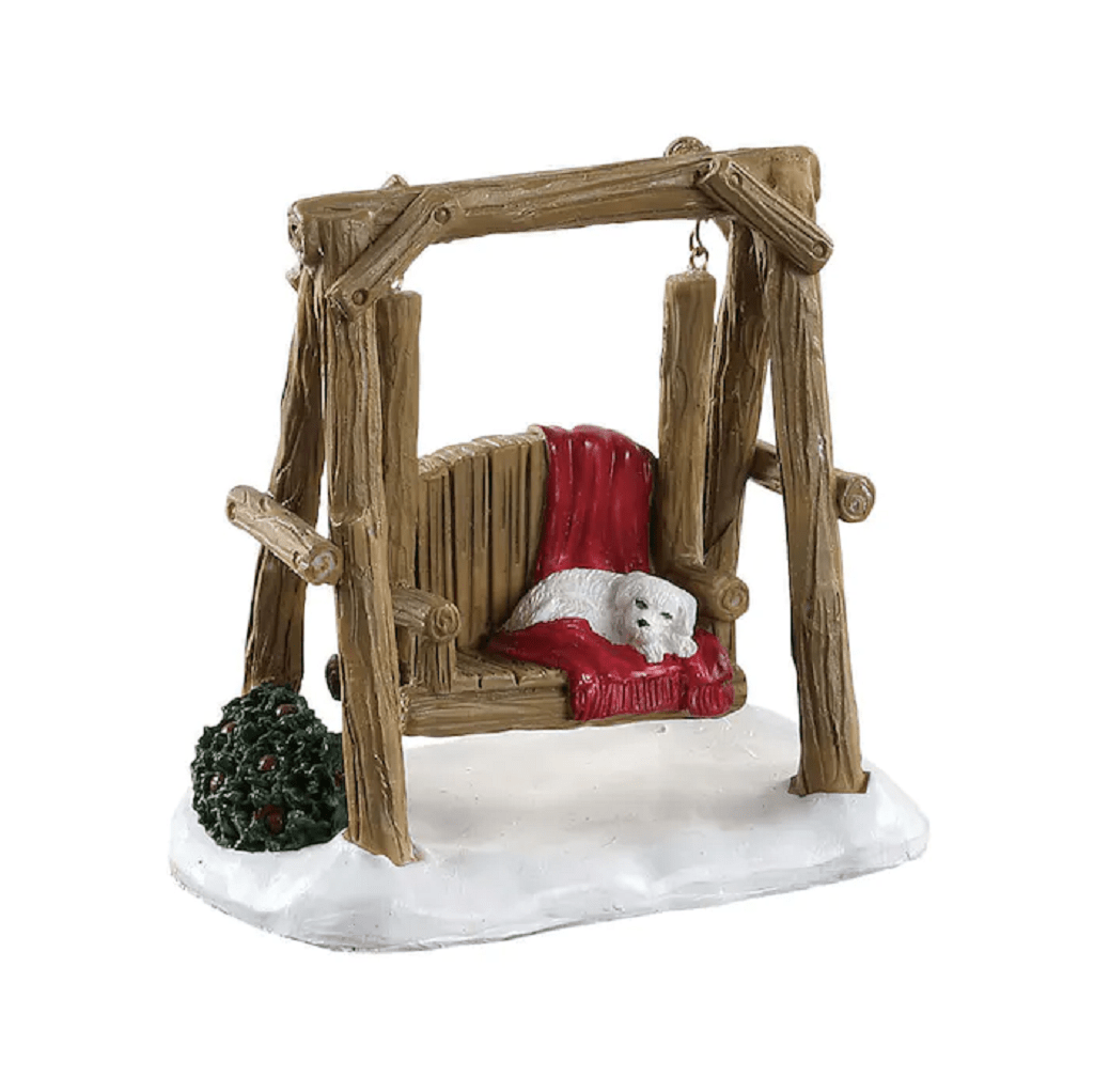 Lemax Vail Village Lighted Buildings Lemax Rustic Log Swing Decoration