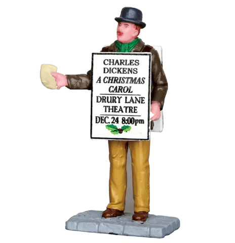 Lemax Caddington Village Lighted Buildings Lemax Sandwich Board Man Decoration