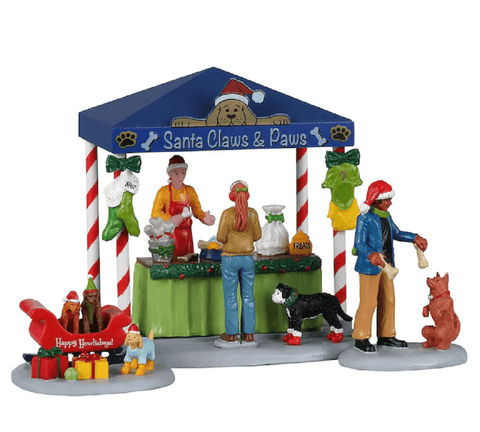Lemax Caddington Village Lighted Buildings Lemax Santa Claws & Paws Decoration