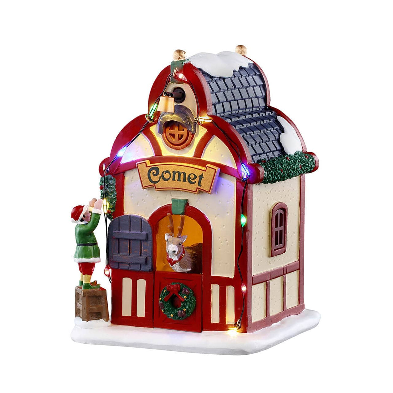 Manege Noel Lumineux Lemax Bonhomme De Neige Sharp-Dressed - Set Manege Noel Lumineux Lemax Bonhomme De Neige Sharp-Dressed - Set