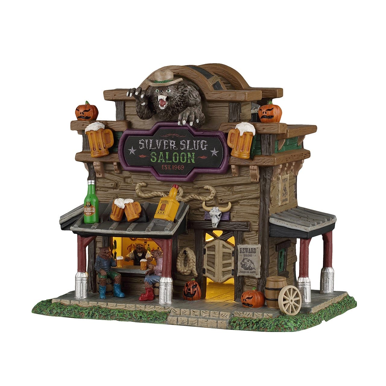 Lemax Spooky Town Lighted Buldings Lemax Silver Slug Saloon