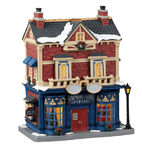 Lemax Caddington Village Lighted Buildings Lemax Simpson & Sons Opticians