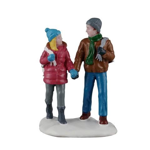 Lemax Vail Village Figurines Lemax Skating Date