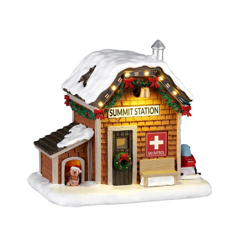 Lemax Vail Village Table Accents Lemax Ski Patrol Summit Station, Ac Adaptable