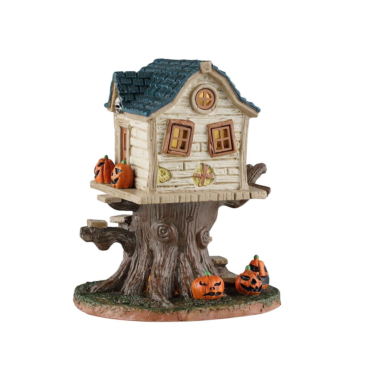 Lemax Spooky Town Table Accents Lemax Skull Tree House, Ac Adaptable