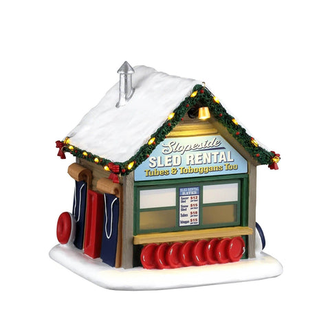 Lemax Vail Village Table Accents Lemax Slopeside Sled Rental, Ac Adaptable