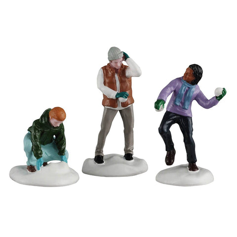 Lemax Figurines Lemax Snowball Fight Set of 3