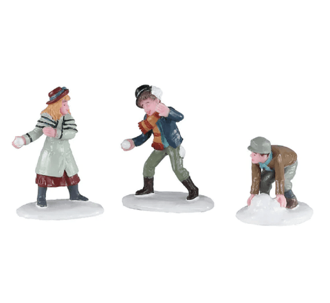 Lemax Mini Scene Decoration Lemax Snowball Skirmish