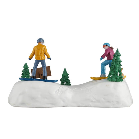 Lemax Vail Village Table Accents Lemax Snowboarding Practice