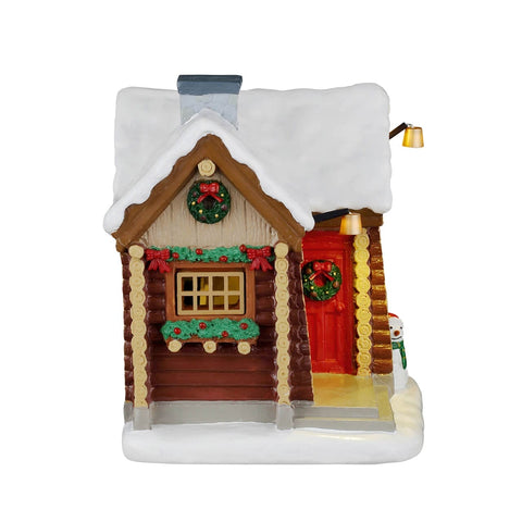 Lemax Vail Village Table Accents Lemax Snowshoe Cabin, Ac Adaptable
