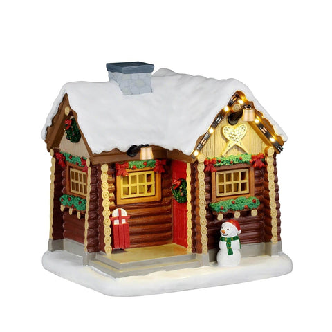 Lemax Vail Village Table Accents Lemax Snowshoe Cabin, Ac Adaptable