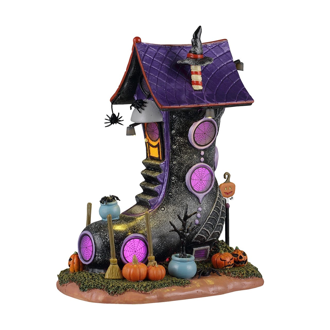 Lemax Spooky Town Lighted Buldings Lemax Spiderweb Manor, with 4.5v 100ma Adaptor