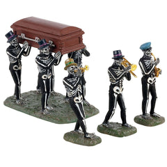 Lemax Spooky Town - Jazz Funeral, Set Of 4