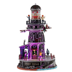 Lemax Spooky Town Sights and Sounds Lemax Spooky Town - Point Dread Lighthouse, With 4.5V Adaptor