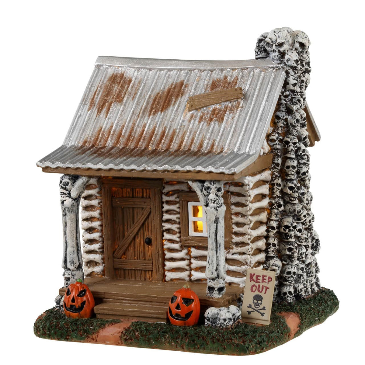 Lemax Spooky Town - Skeleton Cottage, Ac Adaptable