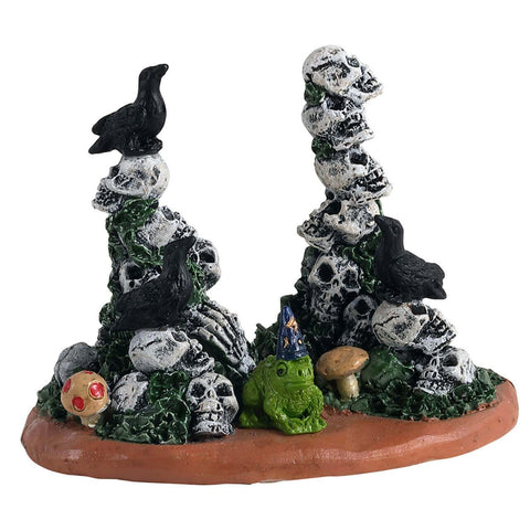 Lemax Spooky Town Accessory Lemax Spooky Town - Skull Cairns