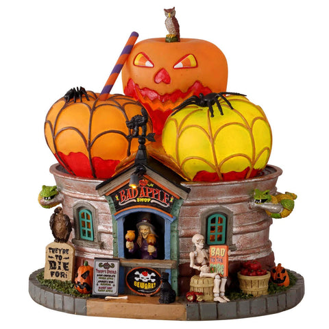 Lemax Spooky Town Lighted Buildings Lemax Spooky Town - The Bad Apple Shop, B/O (4.5V)