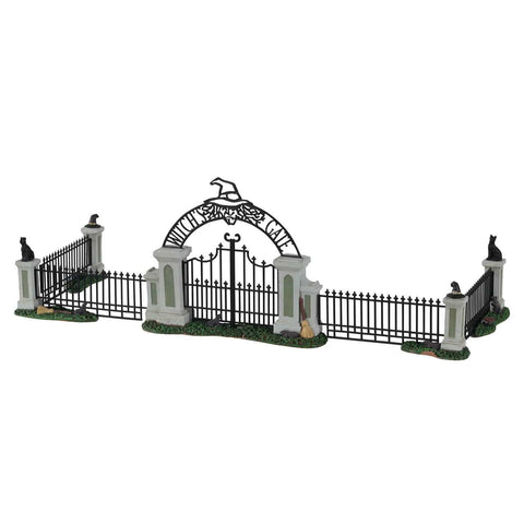 Lemax Spooky Town - Witch Gate, Set Of 5