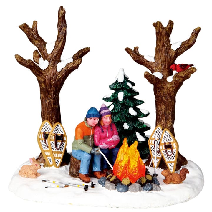 Lemax Christmas Village Table Accent Lemax Staying Warm Lighted Table Accent