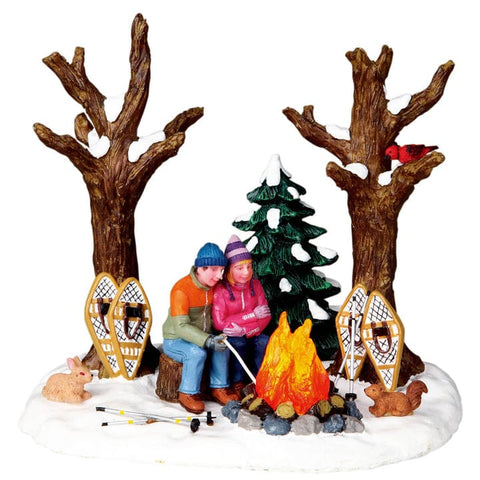 Lemax Christmas Village Table Accent Lemax Staying Warm Lighted Table Accent