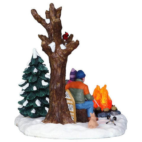 Lemax Christmas Village Table Accent Lemax Staying Warm Lighted Table Accent