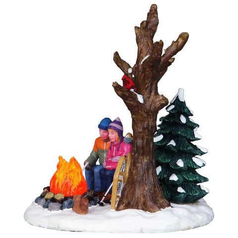 Lemax Christmas Village Table Accent Lemax Staying Warm Lighted Table Accent