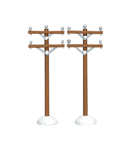 Lemax Mini Scene Decoration Lemax Telephone Poles Set of 2 Decorations